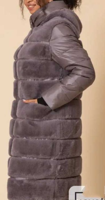 Пальто зимнее, ЭКО мех