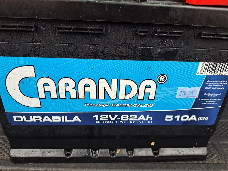 Baterie auto Caranda 12V 62Ah 510A