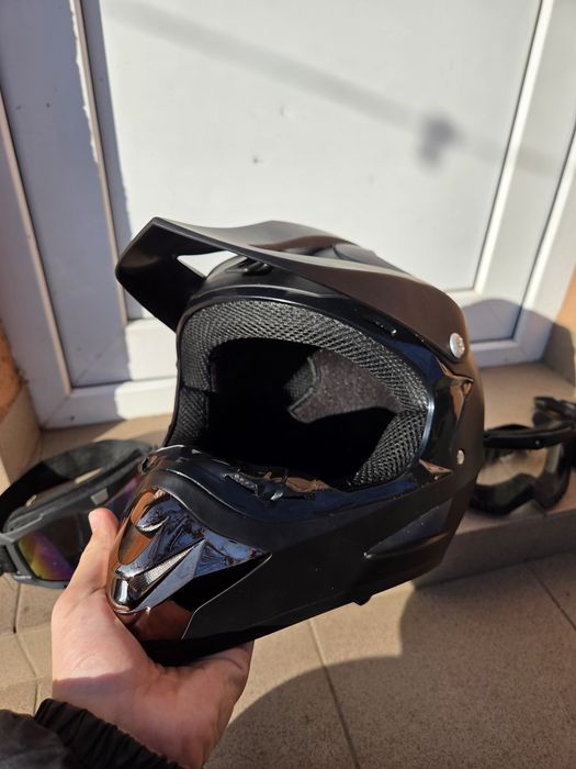 Set mănuși, ochelari  Casca moto/enduro/motocross/mtb/trotineta