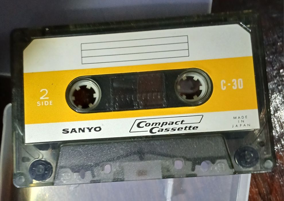 Casetă audio Sanyo Made in Japan din 1972, Nescrisă