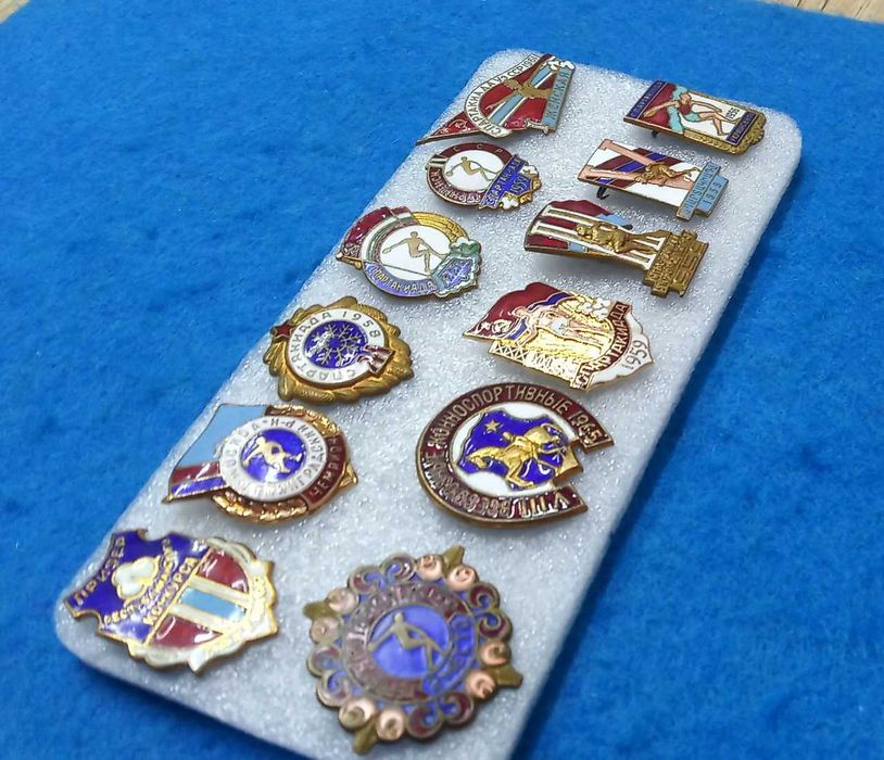 значки СССР 50хгг-60хгг "СПОРТ", 12шт.