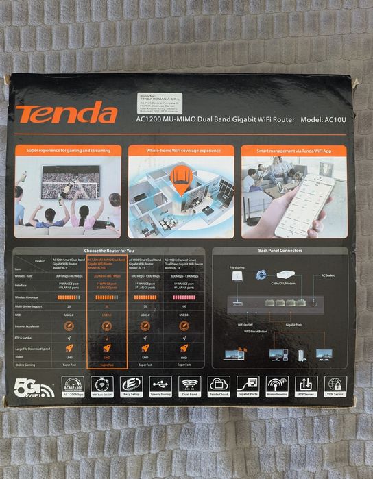 Vând router wireless Tenda AC1200