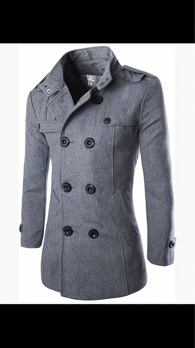 Palton barbati /copii, toamna - iarna , lână, marime XS(42)