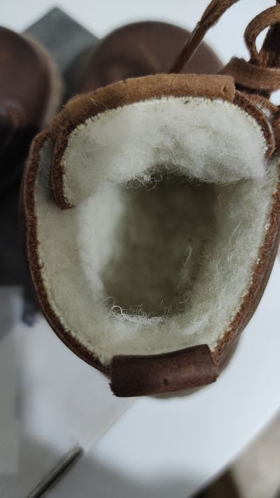 Нови зимни бебешки боти от естествена кожа номер 20