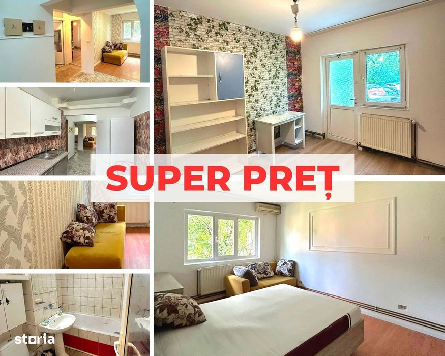 Apartament 3 camere, decomandat, parter, zona Lipovei