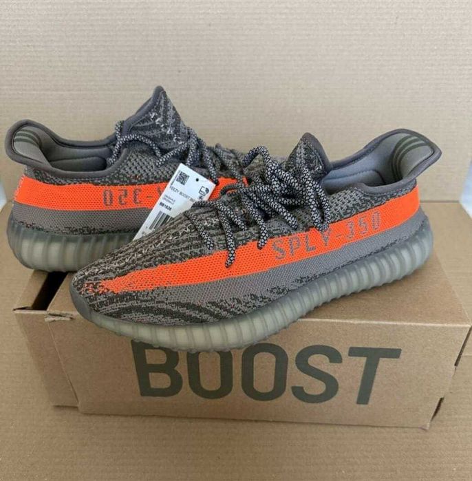 Adidasi Yeezy Boost 350 Carbon Beluga