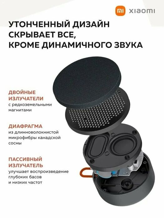 Беспроводная колонка Xiaomi Mi Portable Bluetooth Speaker (BHR4802GL)