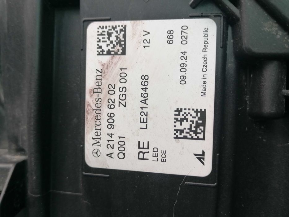 Far dreapta Digital Light Mercedes E-class W214 906 62 02