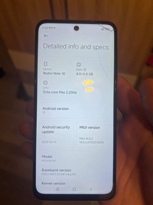 Xiaomi Redmi Note 10 5G - 128GB / 4GB RAM