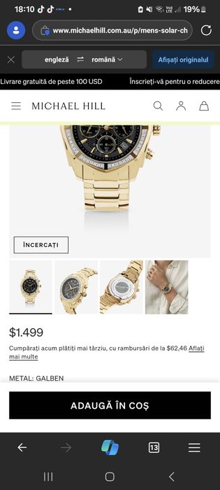 Ceas original Michael Hil