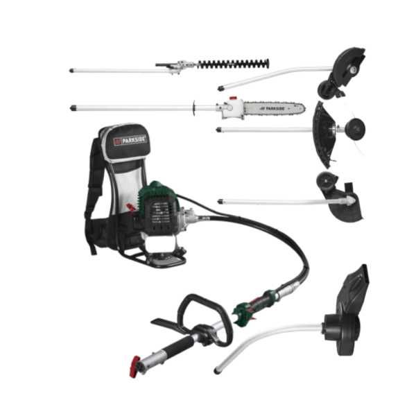 Бензинов тример PARKSIDE 6 в 1, тример, храсторез, резачка, ножица за храсти и тример за пътеки