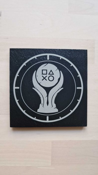 Suport pahar / coaster din ardezie personalizat prin gravura laser