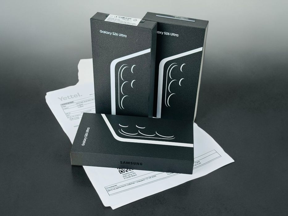 НОВ! Samsung Galaxy S26 Ultra 5G 512GB 12RAM Black 3г. Гаранция!