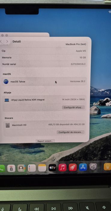 Apple MacBook 14" Pro M5 16GB RAM 512GB garantie 2027