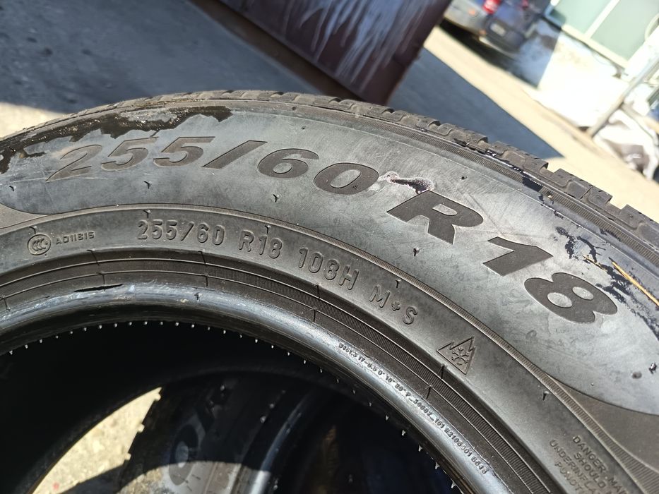 Anvelope MS 255 60 18 pirelli 2023 și 2024 6-7.5mm