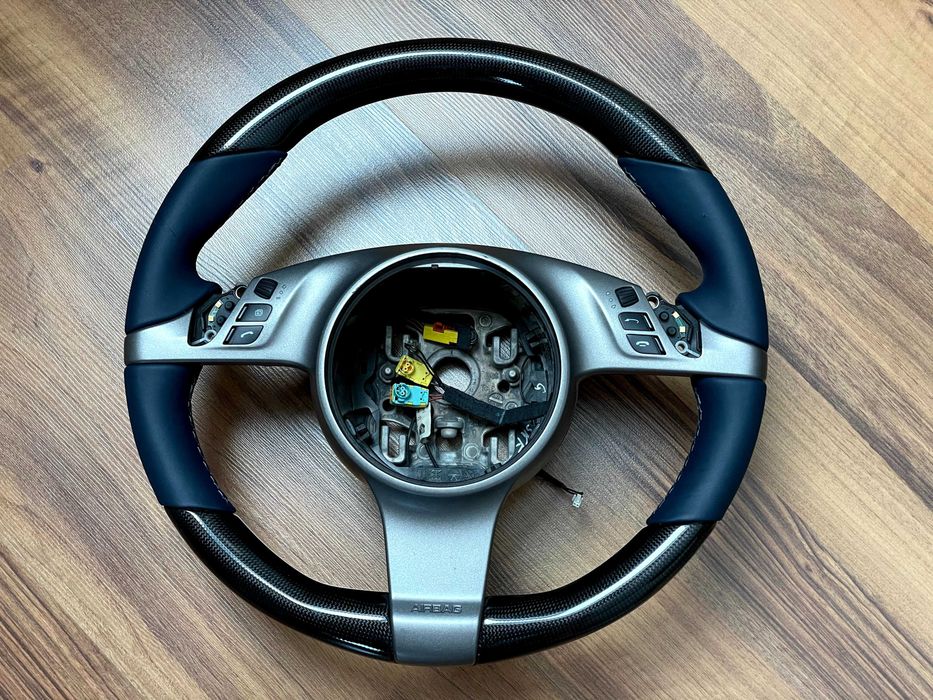 Porsche 911 Carrera Carbon volan | Blue Leather PDK for Boxster & Cayman, OEM