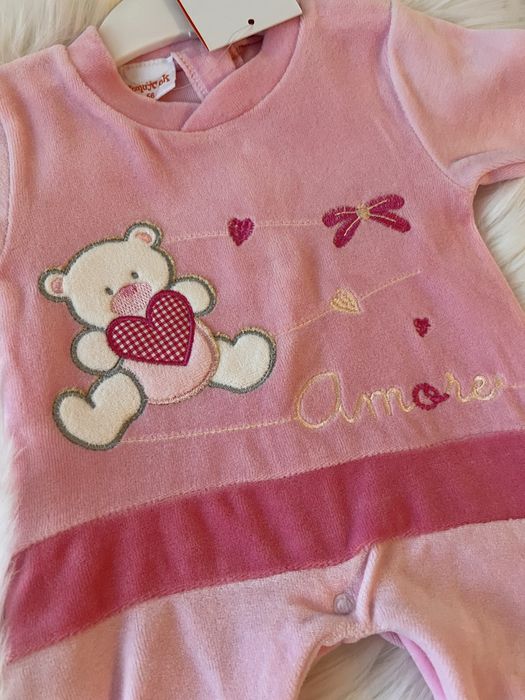 Плюшен бебишки гащеризон