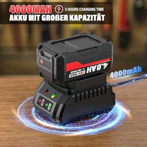 SEYVUM акумулаторен ударен гайковерт 400 Nm, 21V