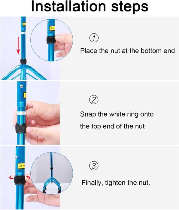Трость четырех ногий с двумя захватами FL-03
