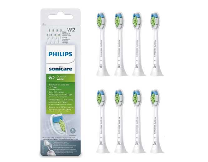 Оригинални накрайници за четки Philips Sonicare комплекти от 8бр-W2/C1