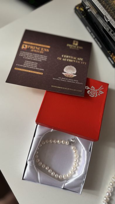 Браслет чистый жемчуг