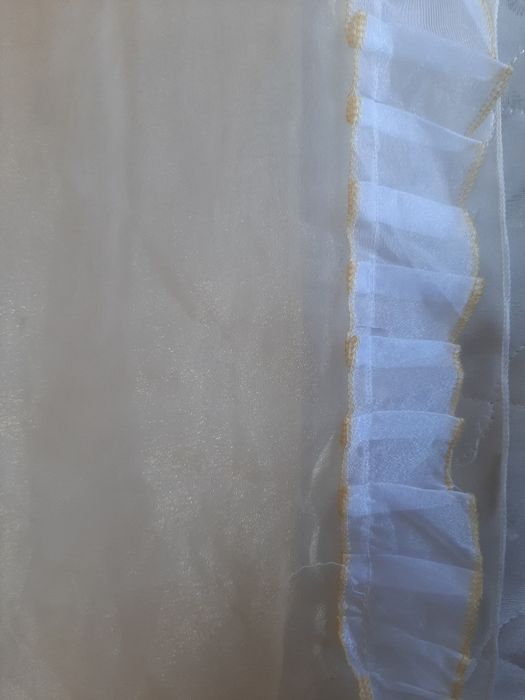 Тюль органза белая. 2.30/4.00.