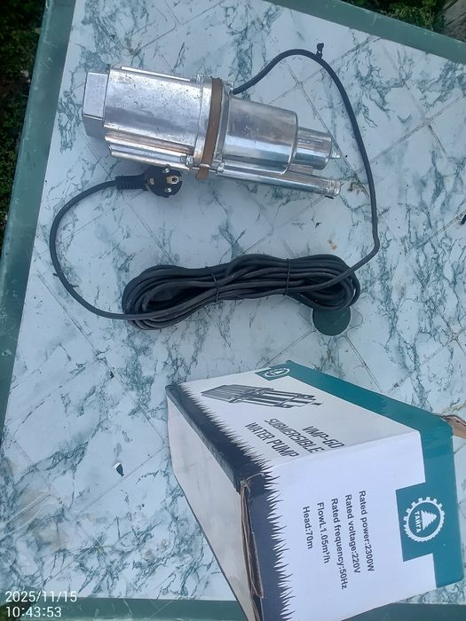 Потопявам помпа,като нова ,не е ползвана