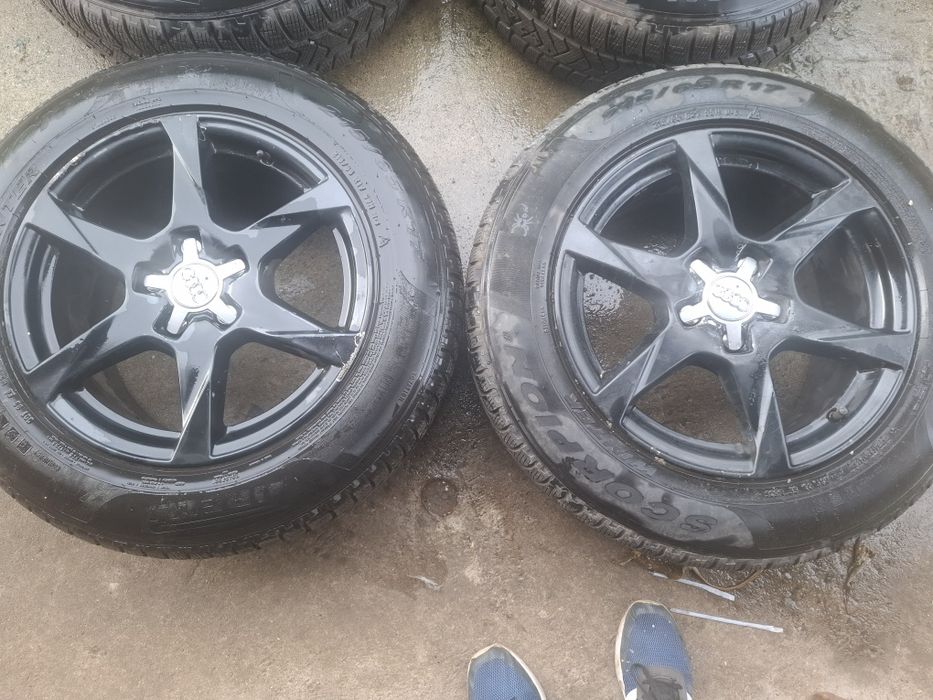 17"Audi джанти+зимни гуми 5х112