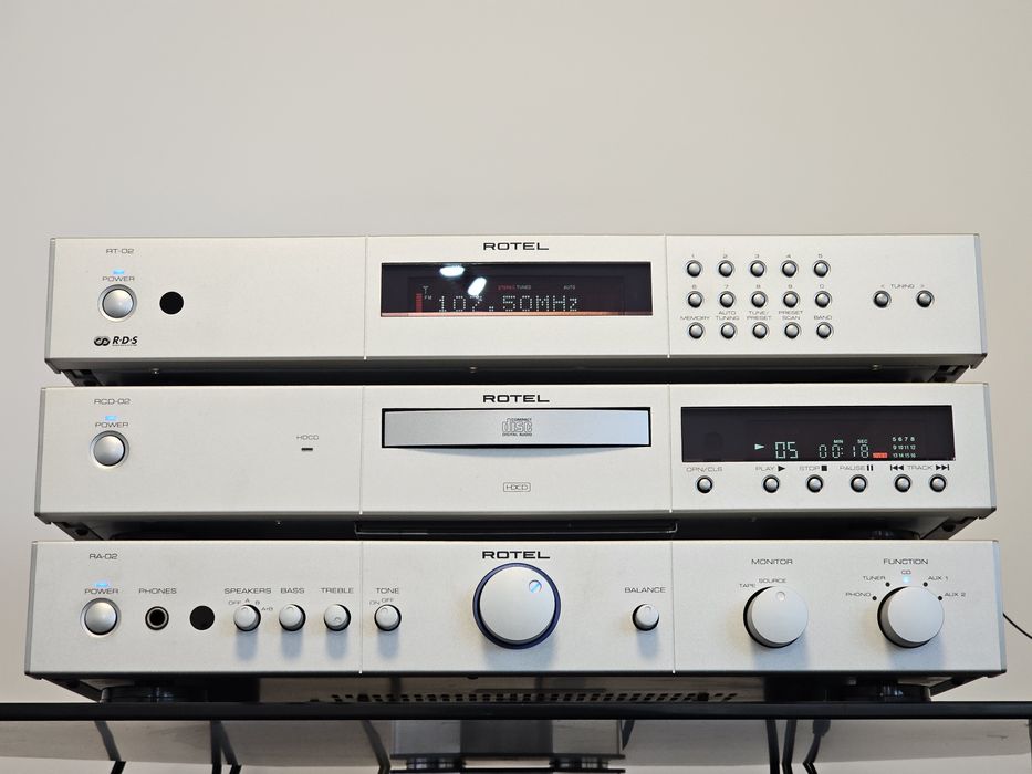 Linie audio Rotel RT-02 RCD-02 RA-02