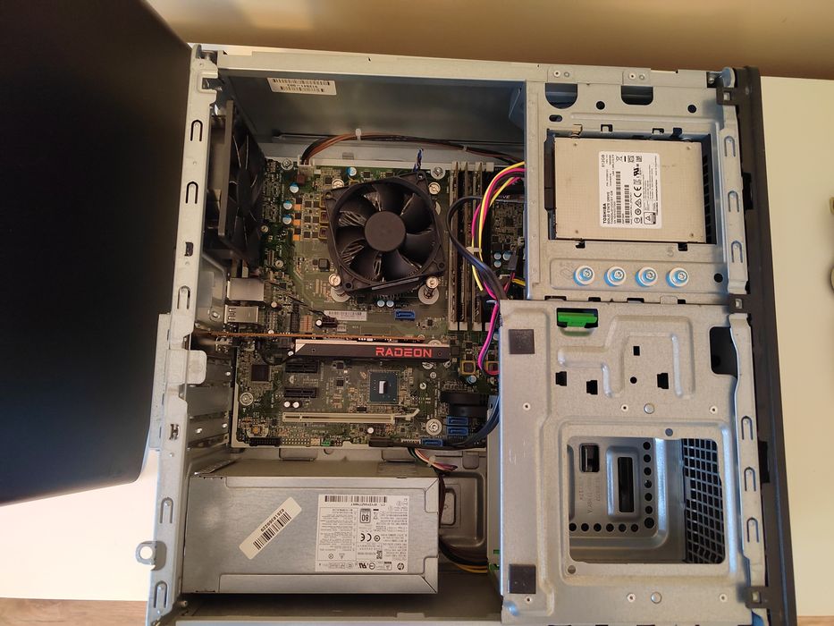 Геймърски компютър HP EliteDesk | i5-7500 | RX 6400 4GB | 16GB RAM | 500GB SSD