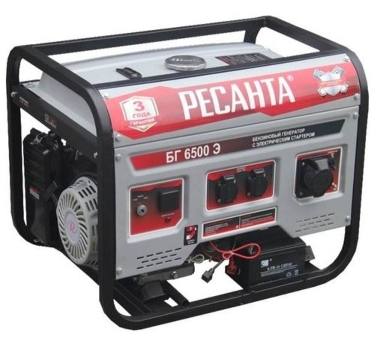 Электрогенератор, электростанция бензиновая Ресанта 5
