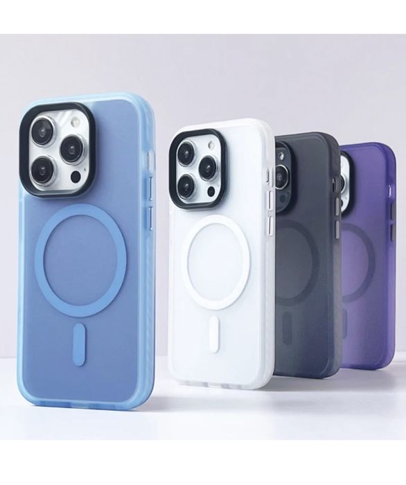 Iphone 14/15/16/PRO/MAX/PLUS Husa Handfeeling Cerc Magnetic Tp Plastic