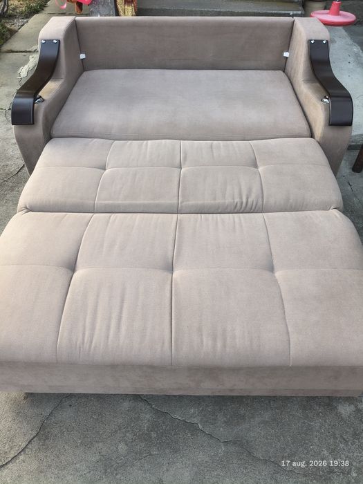 Canapea extensibila lada depozitare 165x200 pentru două persoane