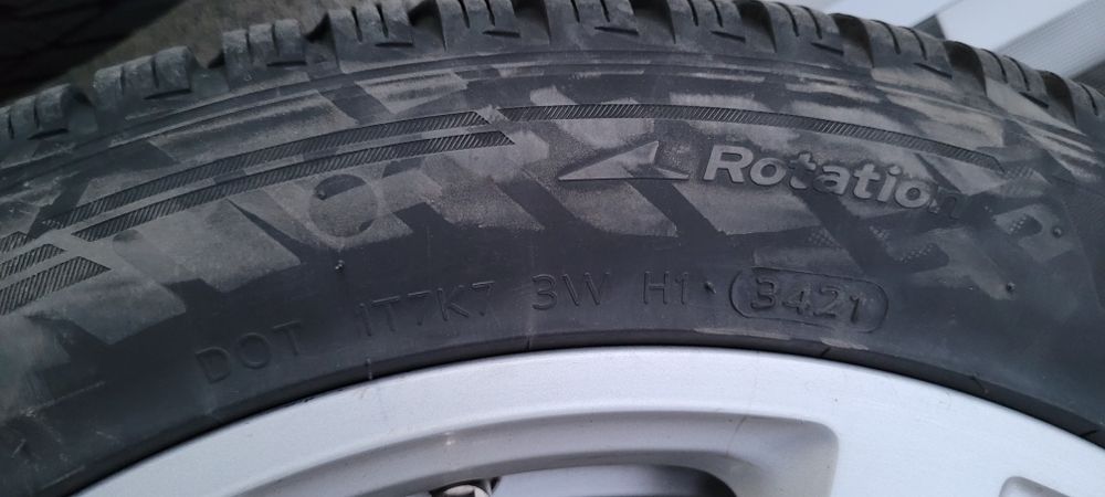 Roti originale Audi A4 B7 pe 17 cu anvelope f.bune