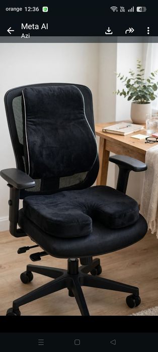 SET 2 Perne Ortopedice NOI - Memory Foam - Scaun Birou Auto