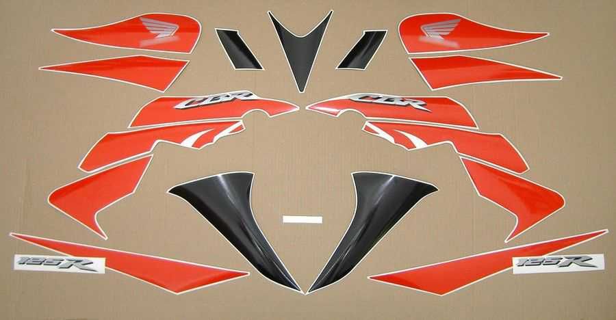 Стикери Honda CBR 125R 2004г-2014г лепенки хонда цбр 125 2007г-2010г