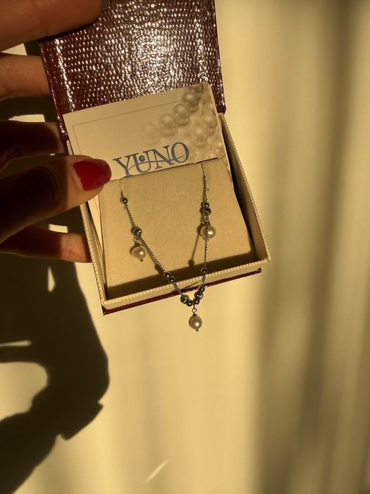 Бижута с перли - обеци брошка колие гривна