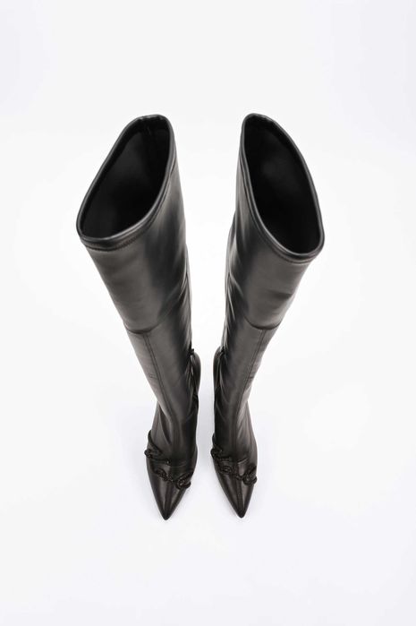 Дамски Ботуши Karl Lagerfeld SARABANDE Stretch Knee boot F0X