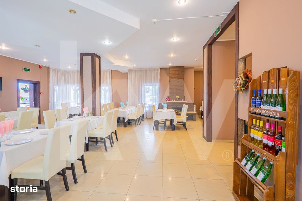 Afacere la cheie, pensiune-restaurant-terasa-14 unitati de cazare-Tran