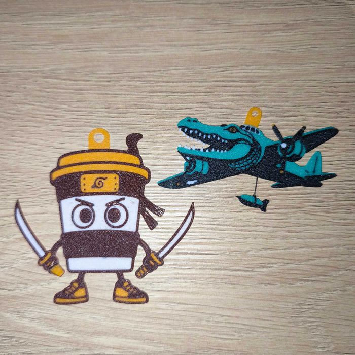 Italian Brainrot ключодържатели, Tralalero Tralala, Tung Tung Sahur