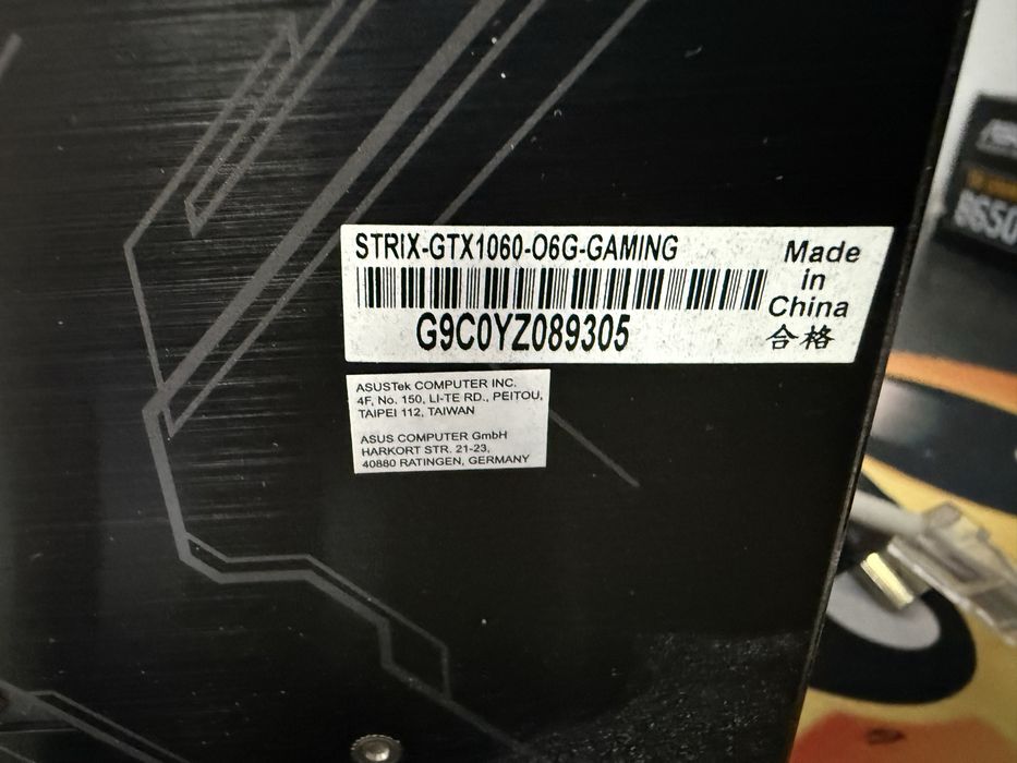 Vand schimb placa video Asus strix GTX 1060 6Gb GDDR5 192 bit