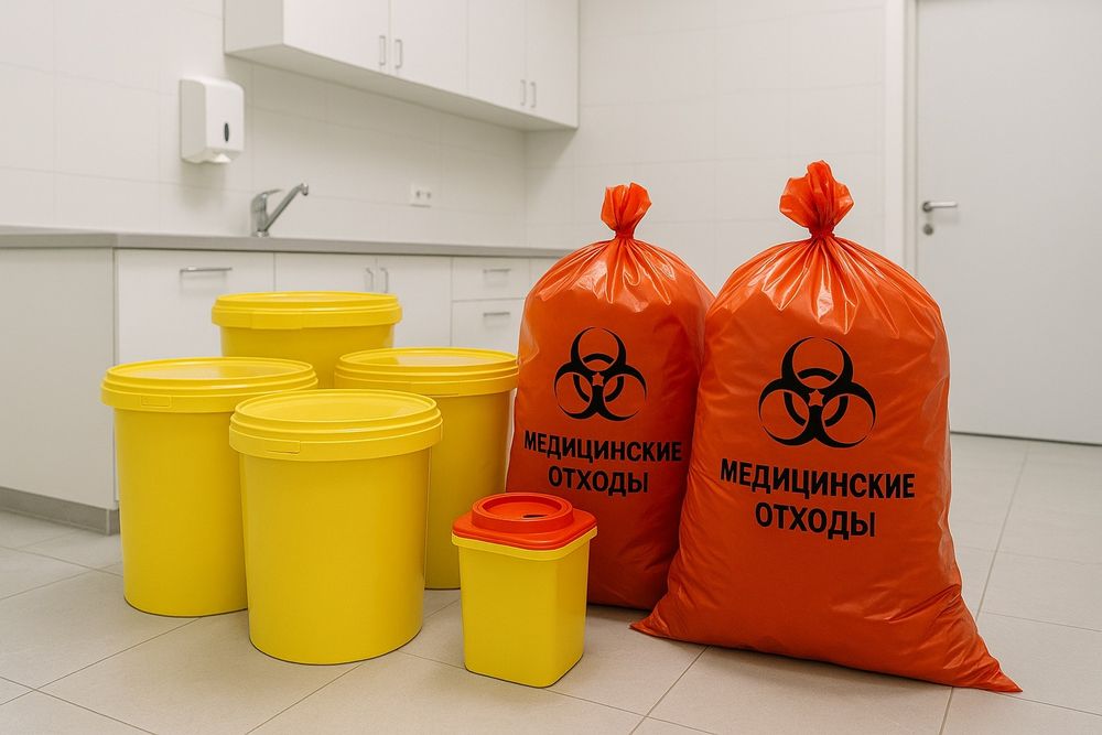 Услуги по утилизации медицинских (опасных) отходов.