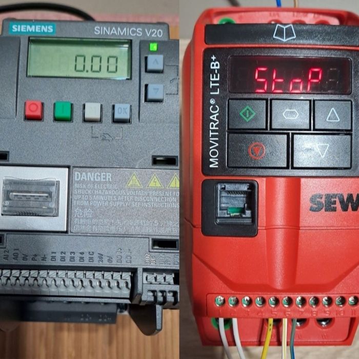 Convertizor frecventa SEW și SIEMENS, 0.37kW, alim. 230V, ieșire 3P