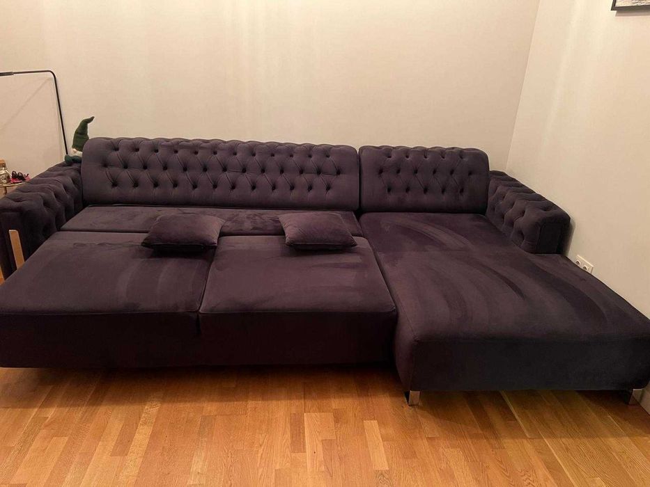 De vanzare Canapea Coltar Extensibila Chesterfield cu motor