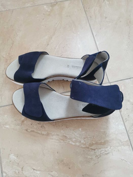 Sandale piele naturala interior exterior, efect de catifea