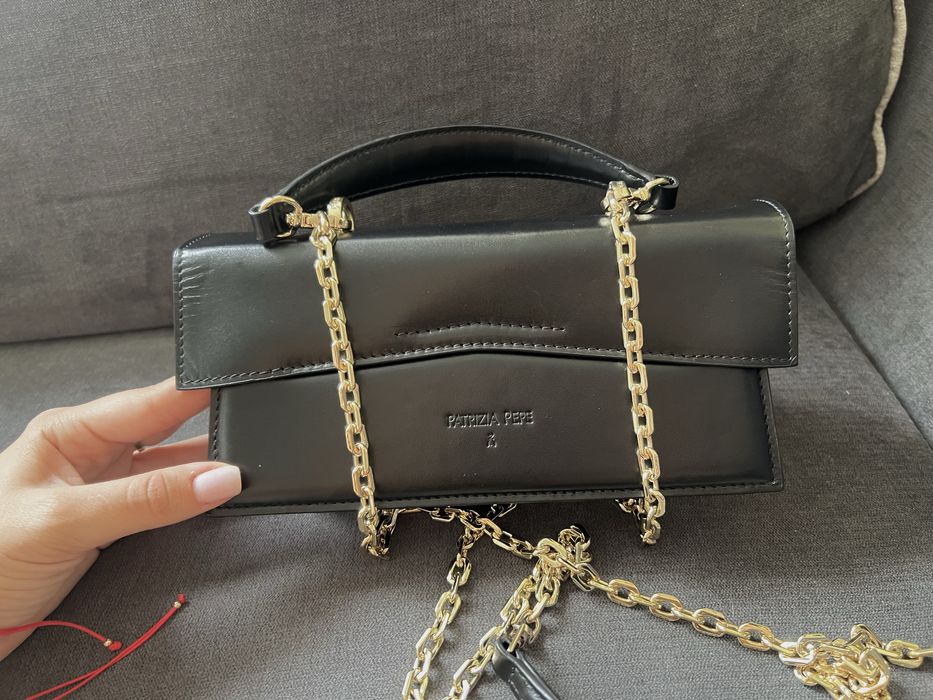 Черна чанта patrizia pepe