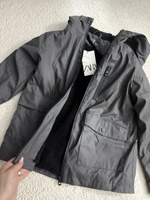 Jacheta imblanita si impermeabila Zara-140cm