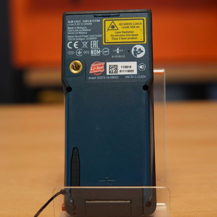 Telemetru cu laser Bosch GLM 120C, Raza de lucru 120m, Albastru/ 12 LUNI GARANTIE