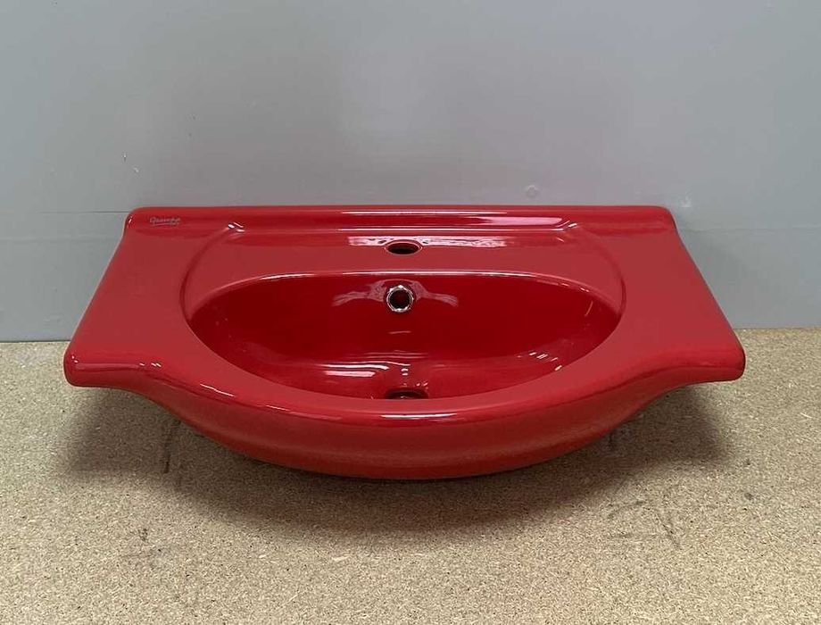 Червена дизайнерска мивка за баня Domus 75 – Gravena Италия