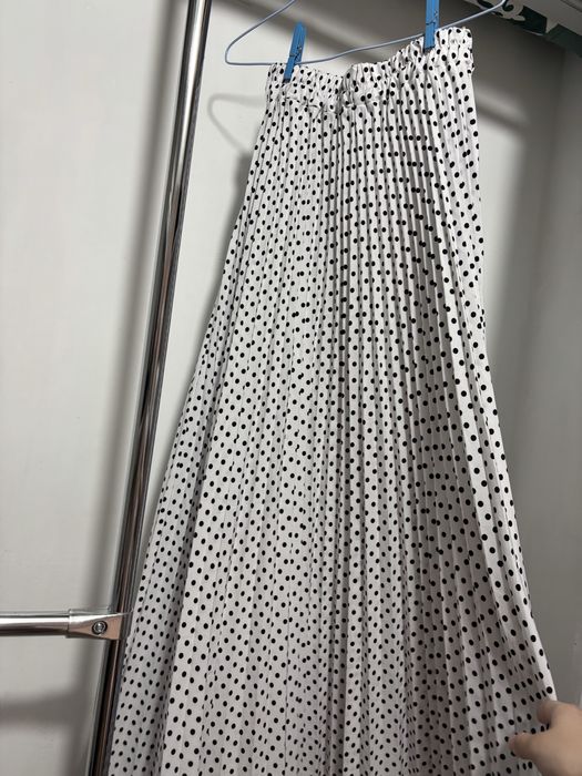 Юбка в горошек длина макси